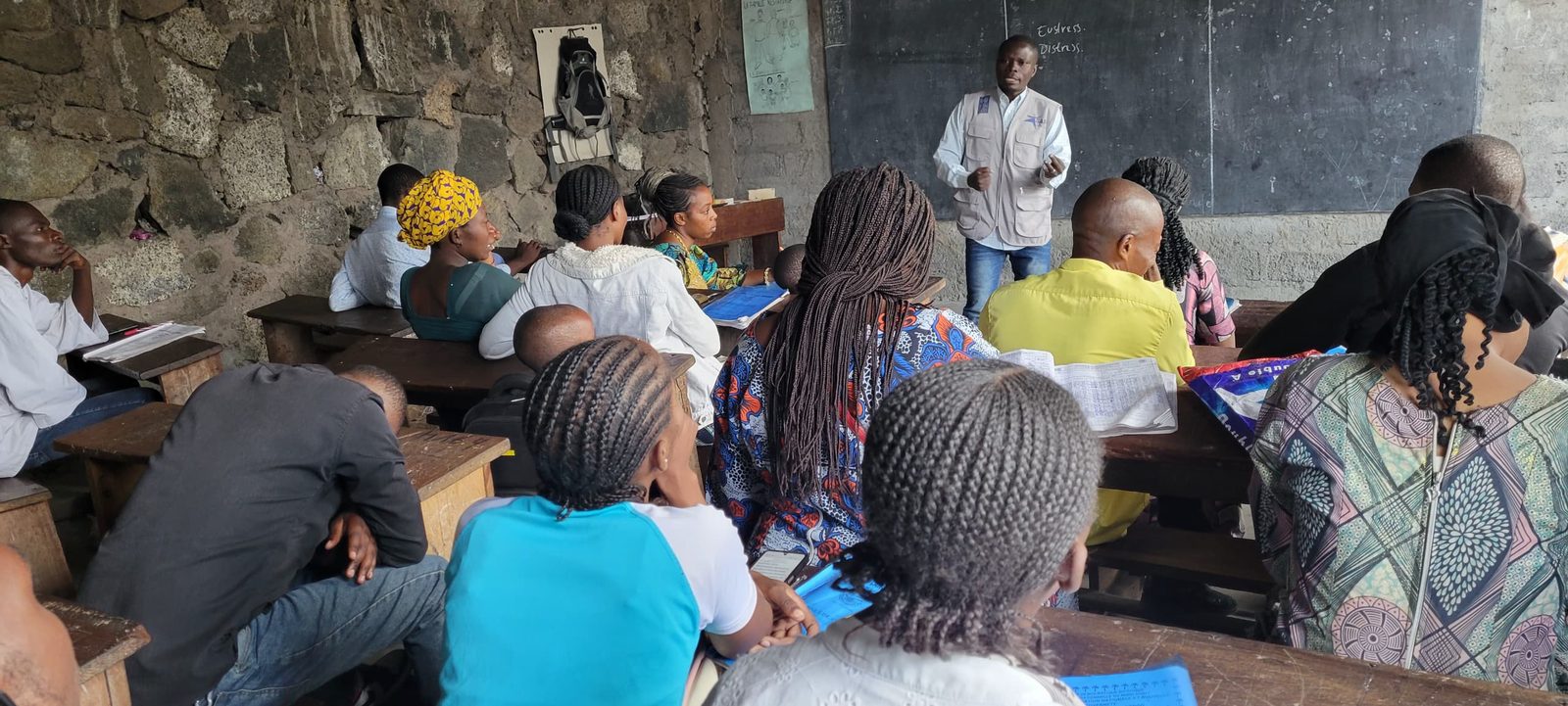 Séance de formation de SAPI avec des femmes de la communauté en RDC