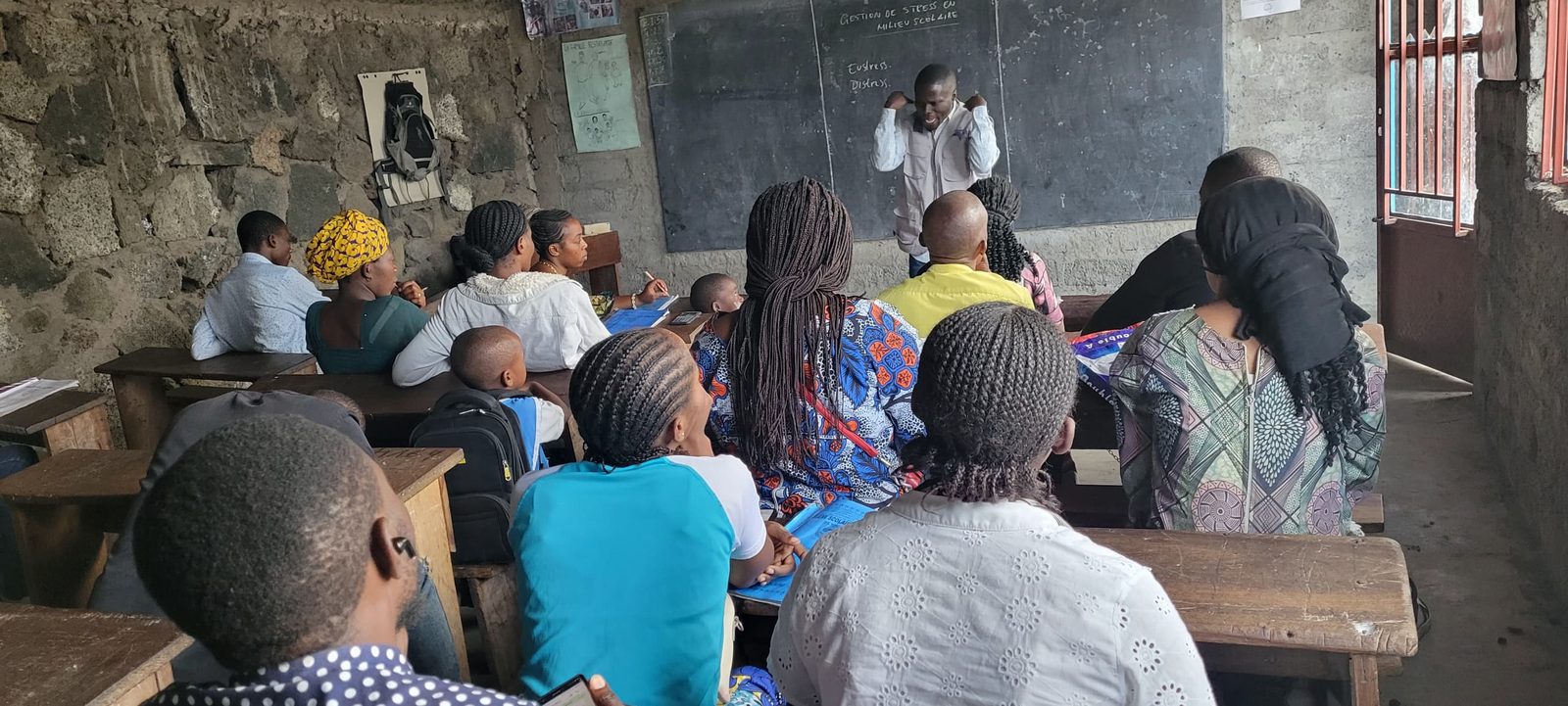 Participants à une session de formation de SAPI en RDC